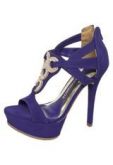 Sandália Via Marte Strass Azul Via Marte
