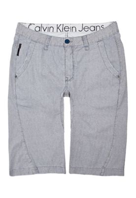 Bermuda Sarja Calvin Klein Padrão Listra Calvin Klein